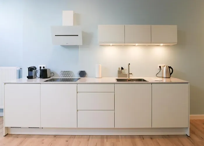 Apartment Design I Innenstadt I Kueche I Wifi *